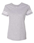 LAT Women's Football V-Neck Fine Jersey Tee 3537
