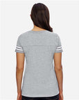 LAT Women's Football V-Neck Fine Jersey Tee 3537