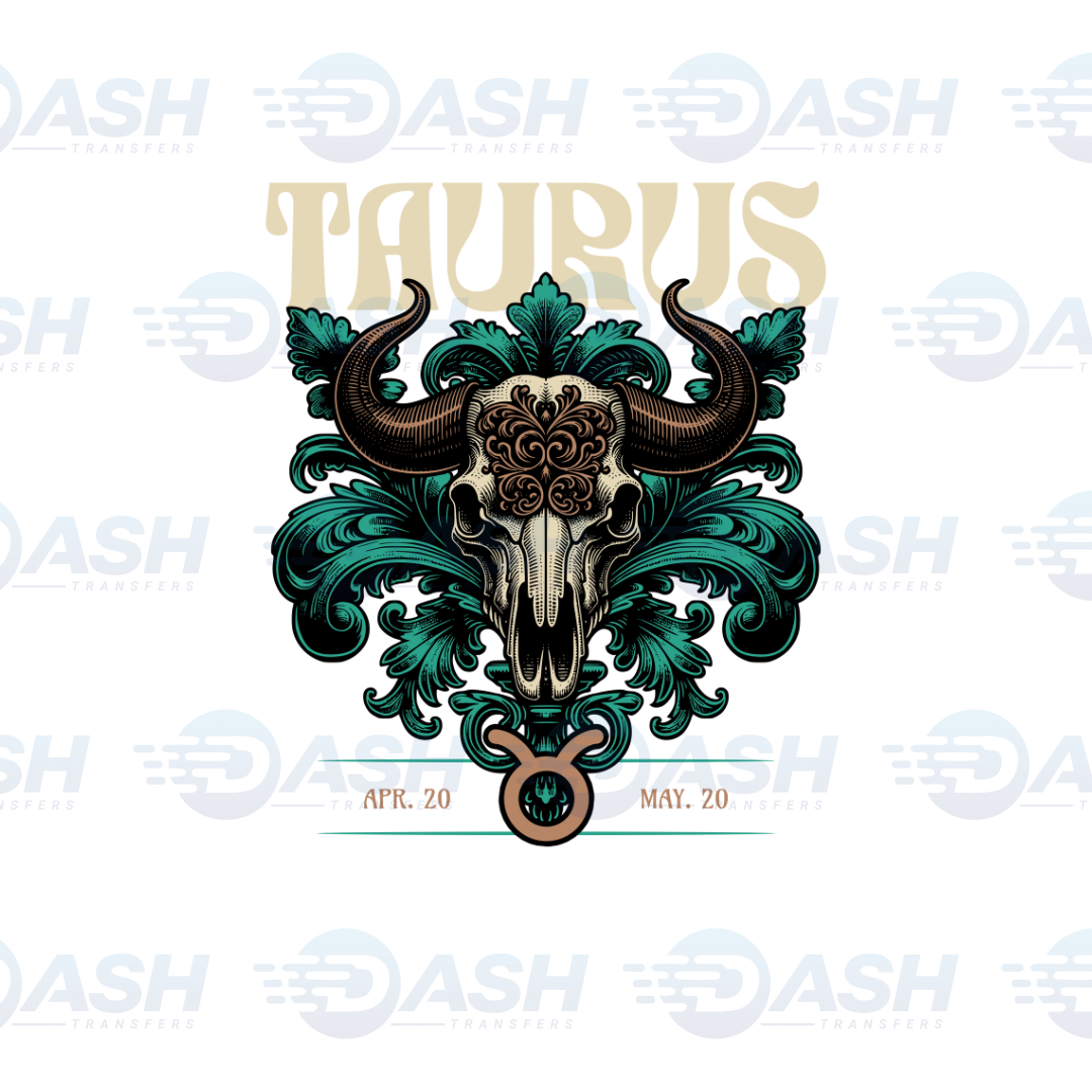 22x48 Inches Taurus Zodiac Gang sheet