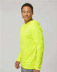 Badger Unisex B-Core Hooded Long Sleeve T-Shirt 4105