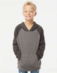 Independent Trading Co. Youth Lightweight Special Blend Raglan Hooded Sweatshirt PRM15YSB