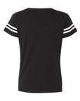 LAT Women's Football V-Neck Fine Jersey Tee 3537