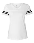 LAT Women's Football V-Neck Fine Jersey Tee 3537