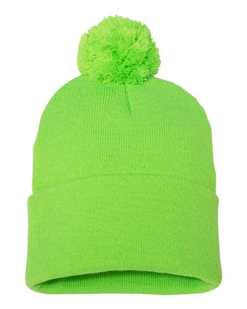 Sportsman 12" Pom-Pom Cuffed Beanie SP15