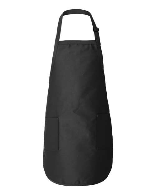 Q-Tees Full-Length Apron with Pockets Q4350