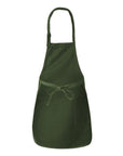Q-Tees Full-Length Apron with Pockets Q4350