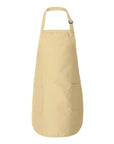 Q-Tees Full-Length Apron with Pockets Q4350