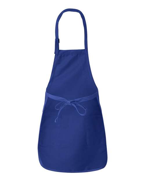 Q-Tees Full-Length Apron with Pockets Q4350