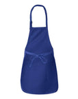 Q-Tees Full-Length Apron with Pockets Q4350