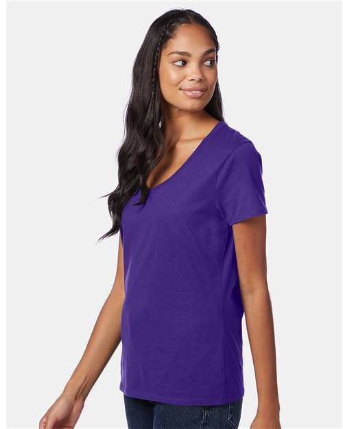 Hanes Women's Perfect-T V-Neck T-Shirt S04V