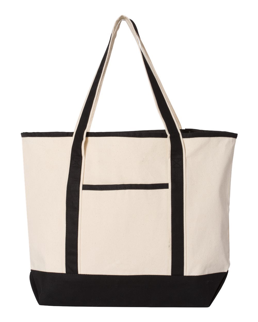 Q-Tees 34.6L Large Canvas Deluxe Tote Q1500