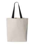 Q-Tees 11L Canvas Tote with Contrast-Color Handles Q4400
