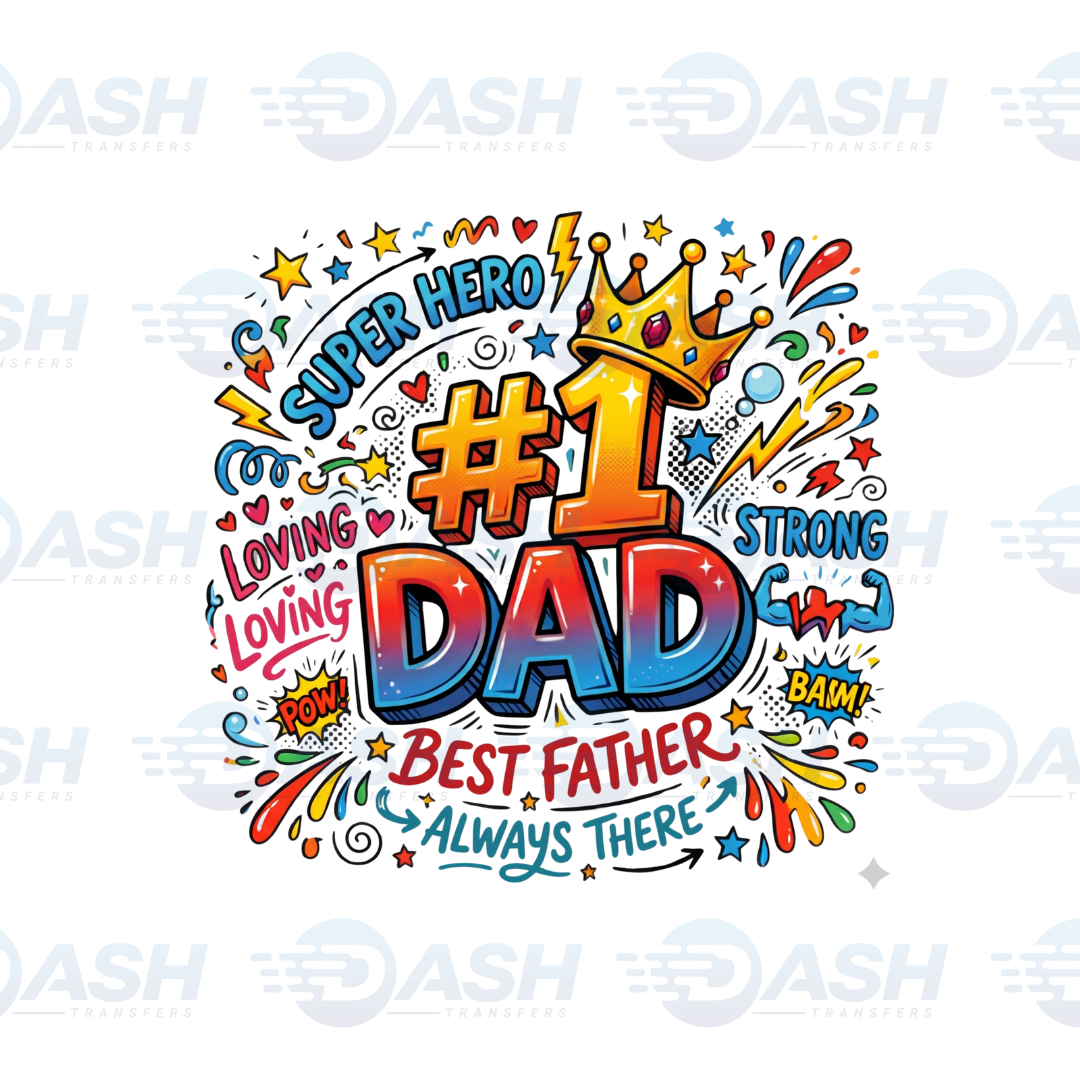 22x48 Inches Father's Day Gang sheet