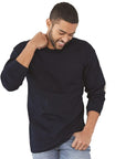 Bayside Unisex USA-Made Long Sleeve Pocket T-Shirt 8100