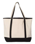 Q-Tees 34.6L Large Canvas Deluxe Tote Q1500