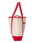 Q-Tees 34.6L Large Canvas Deluxe Tote Q1500