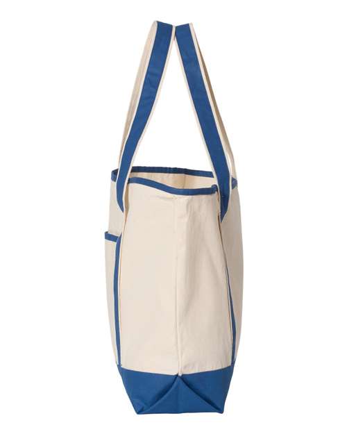 Q-Tees 34.6L Large Canvas Deluxe Tote Q1500