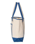 Q-Tees 34.6L Large Canvas Deluxe Tote Q1500