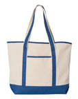 Q-Tees 34.6L Large Canvas Deluxe Tote Q1500