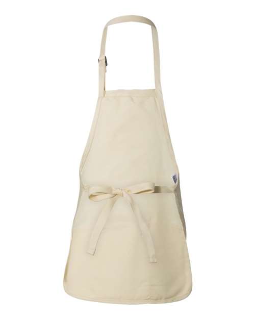 Q-Tees Full-Length Apron with Pouch Pocket Q4250