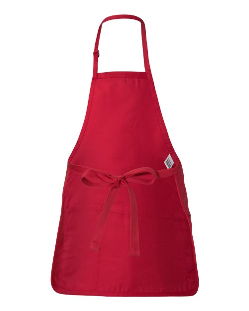 Q-Tees Full-Length Apron with Pouch Pocket Q4250