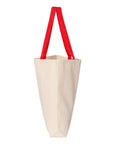 Q-Tees 11L Canvas Tote with Contrast-Color Handles Q4400