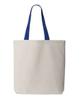 Q-Tees 11L Canvas Tote with Contrast-Color Handles Q4400