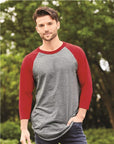 Augusta Sportswear Unisex Three-Quarter Raglan Sleeve Baseball Jersey T-Shirt 4420