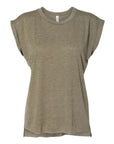 BELLA + CANVAS Women’s Flowy Rolled Cuffs Muscle Tee 8804