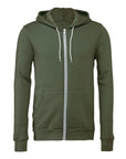 BELLA + CANVAS Unisex Sponge Fleece Full-Zip Hoodie Sweatshirt 3739