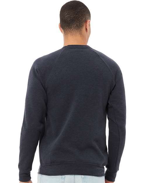 BELLA + CANVAS Unisex Sponge Fleece Raglan Crewneck Sweatshirt 3901