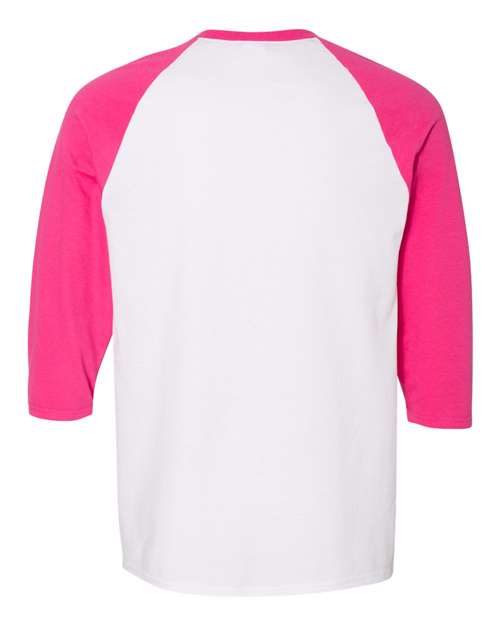 Gildan Unisex Heavy Cotton™ Raglan Three-Quarter Sleeve T-Shirt 5700