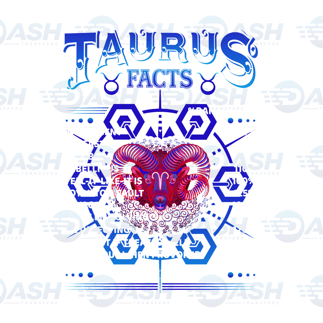 22x48 Inches Taurus Zodiac Gang sheet