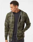 Independent Trading Co. Unisex Lightweight Full-Zip Hooded Sweatshirt AFX90UNZ