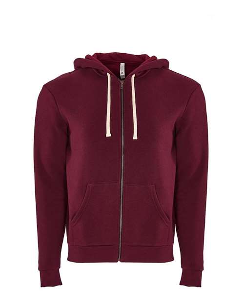 Next Level Unisex Santa Barbara Full-Zip Hooded Sweatshirt 9602
