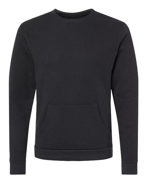 Next Level Unisex Santa Barbara Pocket Crewneck Sweatshirt 9001