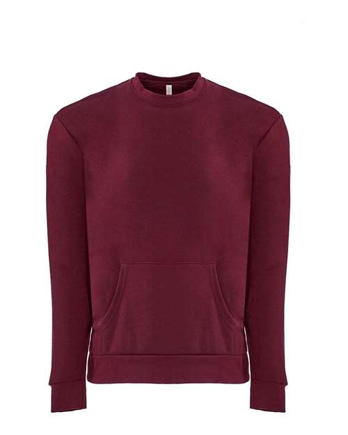 Next Level Unisex Santa Barbara Pocket Crewneck Sweatshirt 9001