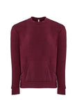 Next Level Unisex Santa Barbara Pocket Crewneck Sweatshirt 9001