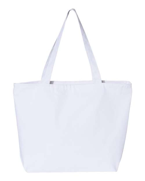 Q-Tees 25L Zippered Tote Q611