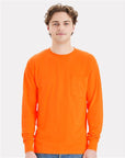 Hanes Unisex Workwear Long Sleeve Pocket T-Shirt W120