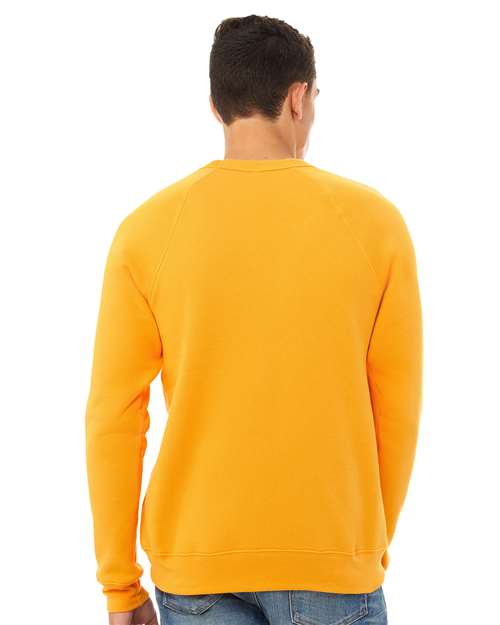 BELLA + CANVAS Unisex Sponge Fleece Raglan Crewneck Sweatshirt 3901