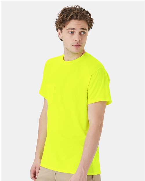 Hanes Unisex Workwear Pocket T-Shirt W110