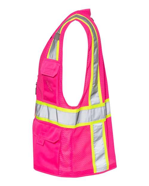 Kishigo Unisex EV Series® Enhanced Visibility Multi-Pocket Mesh Vest B100-111