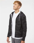 Independent Trading Co. Unisex Lightweight Full-Zip Hooded Sweatshirt AFX90UNZ