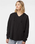 Independent Trading Co. Women’s Lightweight California Wave Wash Hooded Sweatshirt PRM2500