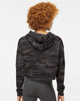 Independent Trading Co. Women’s Lightweight Crop Hooded Sweatshirt AFX64CRP