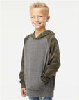 Independent Trading Co. Youth Lightweight Special Blend Raglan Hooded Sweatshirt PRM15YSB
