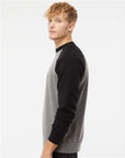 Independent Trading Co. Unisex Special Blend Raglan Crewneck Sweatshirt PRM30SBC