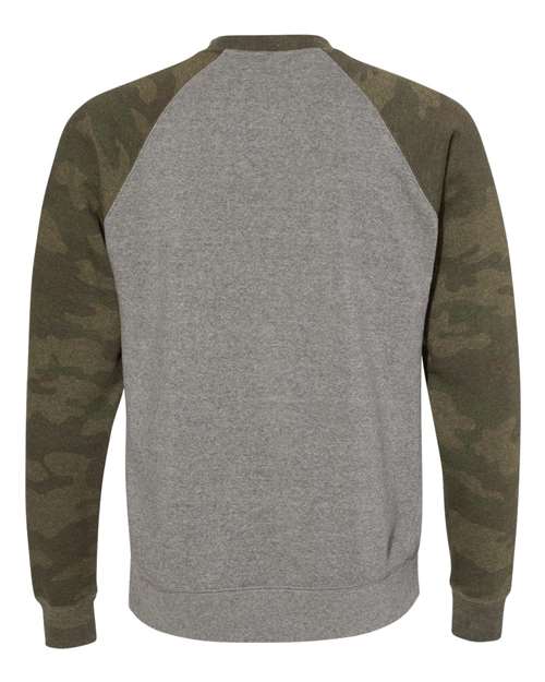 Independent Trading Co. Unisex Special Blend Raglan Crewneck Sweatshirt PRM30SBC