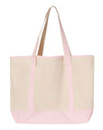 Q-Tees 34.6L Large Canvas Deluxe Tote Q1500